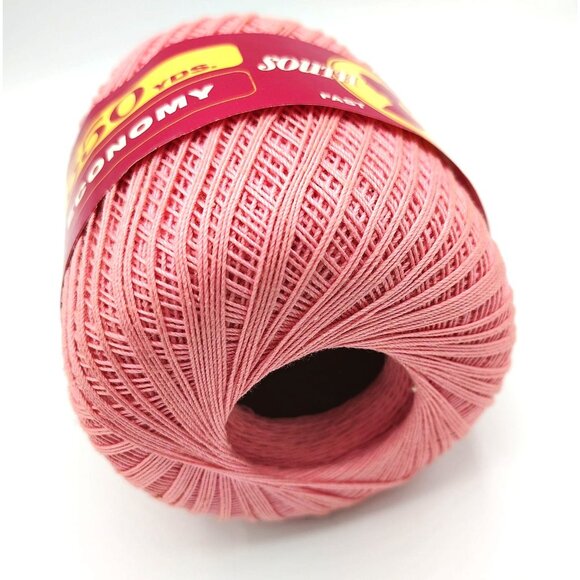 Vintage Blush Pink South Maid Crochet Thread 550 Yds Mercerized Cotton USA - Picture 5 of 7